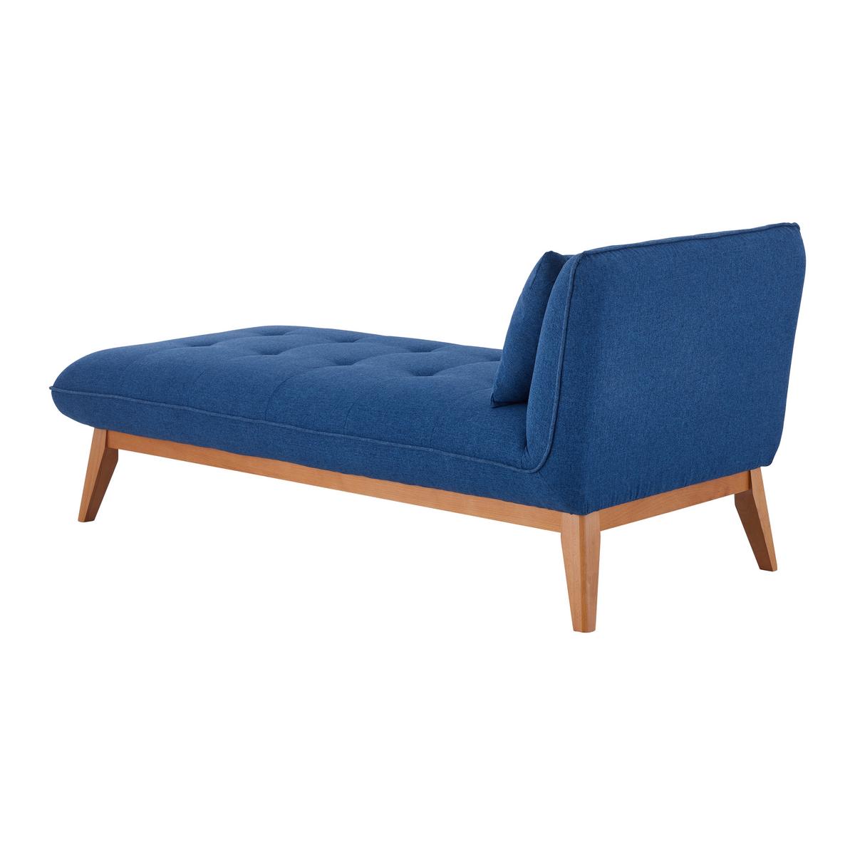 Relaxačná posteľ LIZA, modrá - modrá, Modern, drevo/textil (129/85/78cm) - Bessagi Home