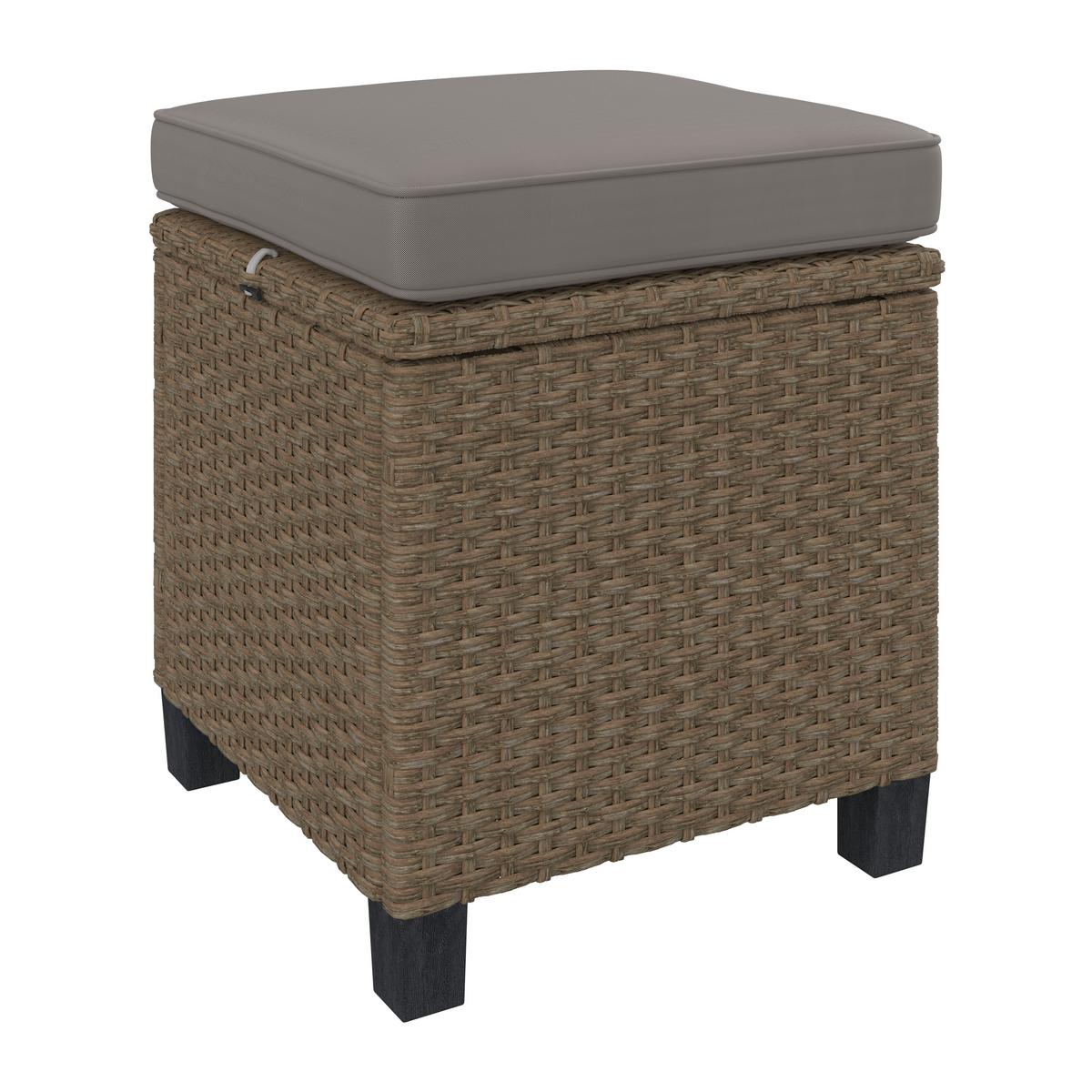 Lounge-garnitúra Porto-Multi - világosbarna/szürke, Modern, műanyag/textil (237/190/73.5cm) - Beldano