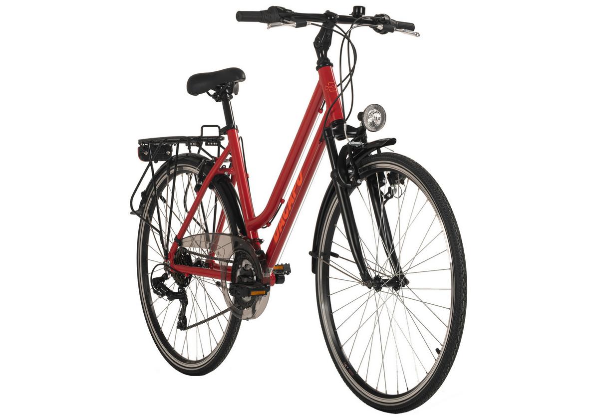 Trekkingrad 401t Flachlenker - Rot, Basics, Metall (25/140/60cm)