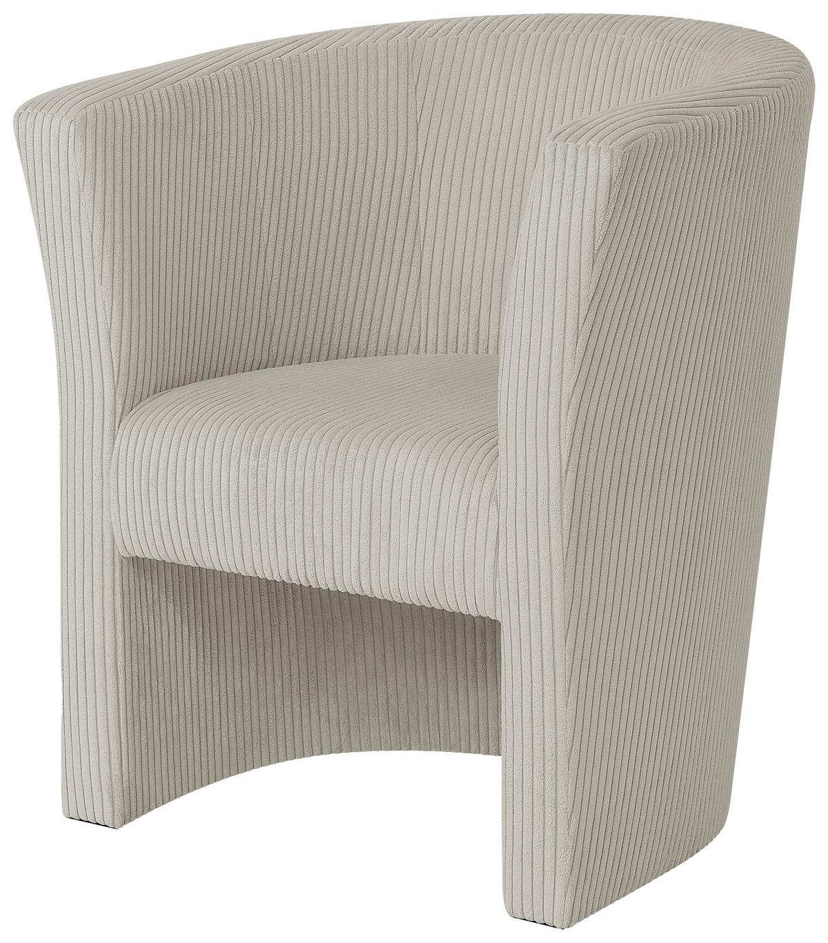 Koktailové kreslo PAUL, krémový menčester ZOOM - čierna/krémová, Konventionell, kompozitné drevo/textil (70/76/64cm) - P & B