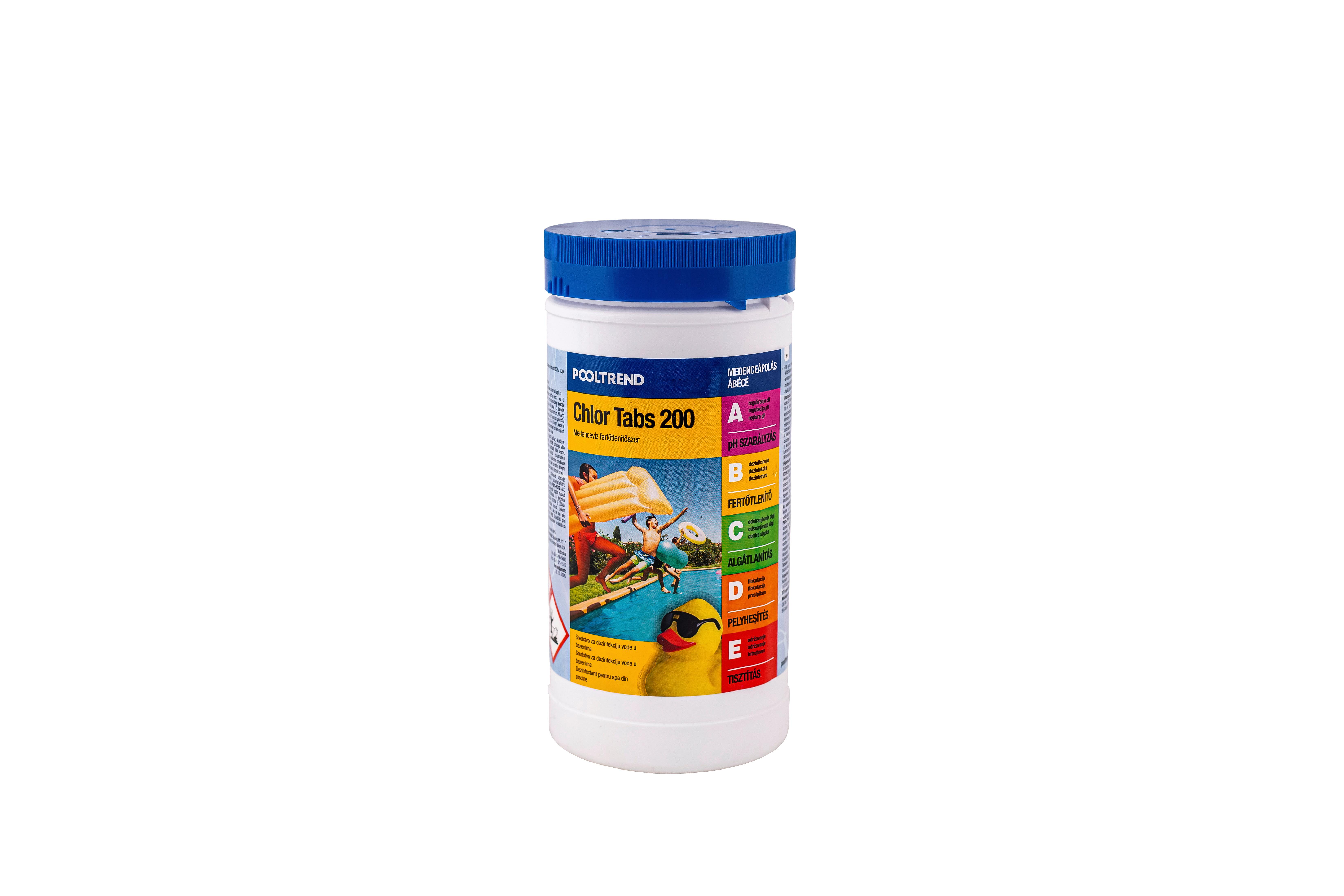 Klórtabletta Chlor Tabs 200 - fehér, műanyag (1kg)