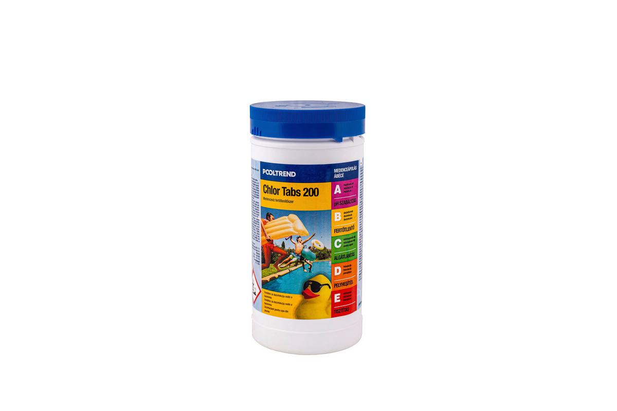 Klórtabletta Chlor Tabs 200 - fehér, műanyag (1kg)