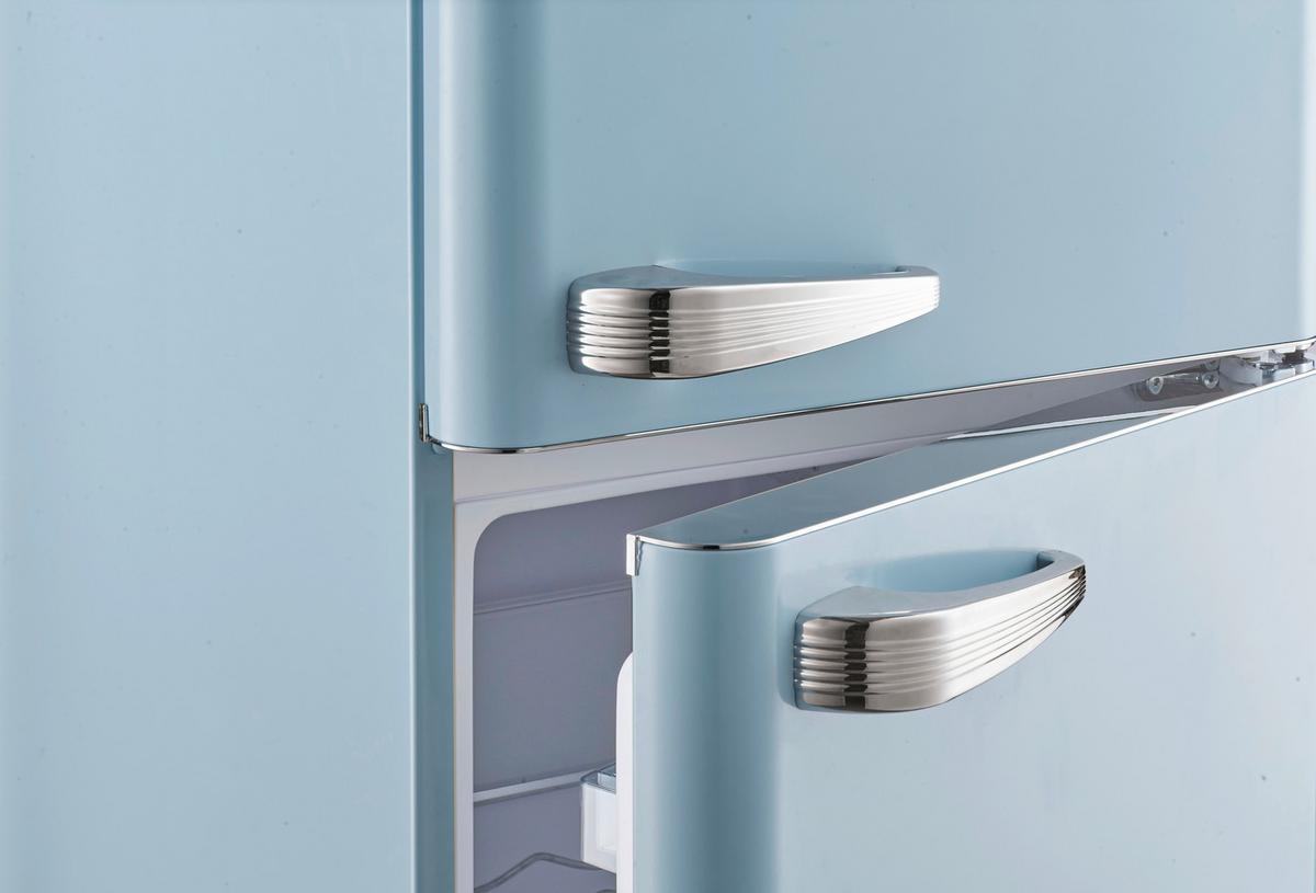 Kühl-gefrierkombination Hellblau 69+180 L - Hellblau, Basics, Kunststoff/Metall (54,60/177,50/62,60cm) - Wolkenstein
