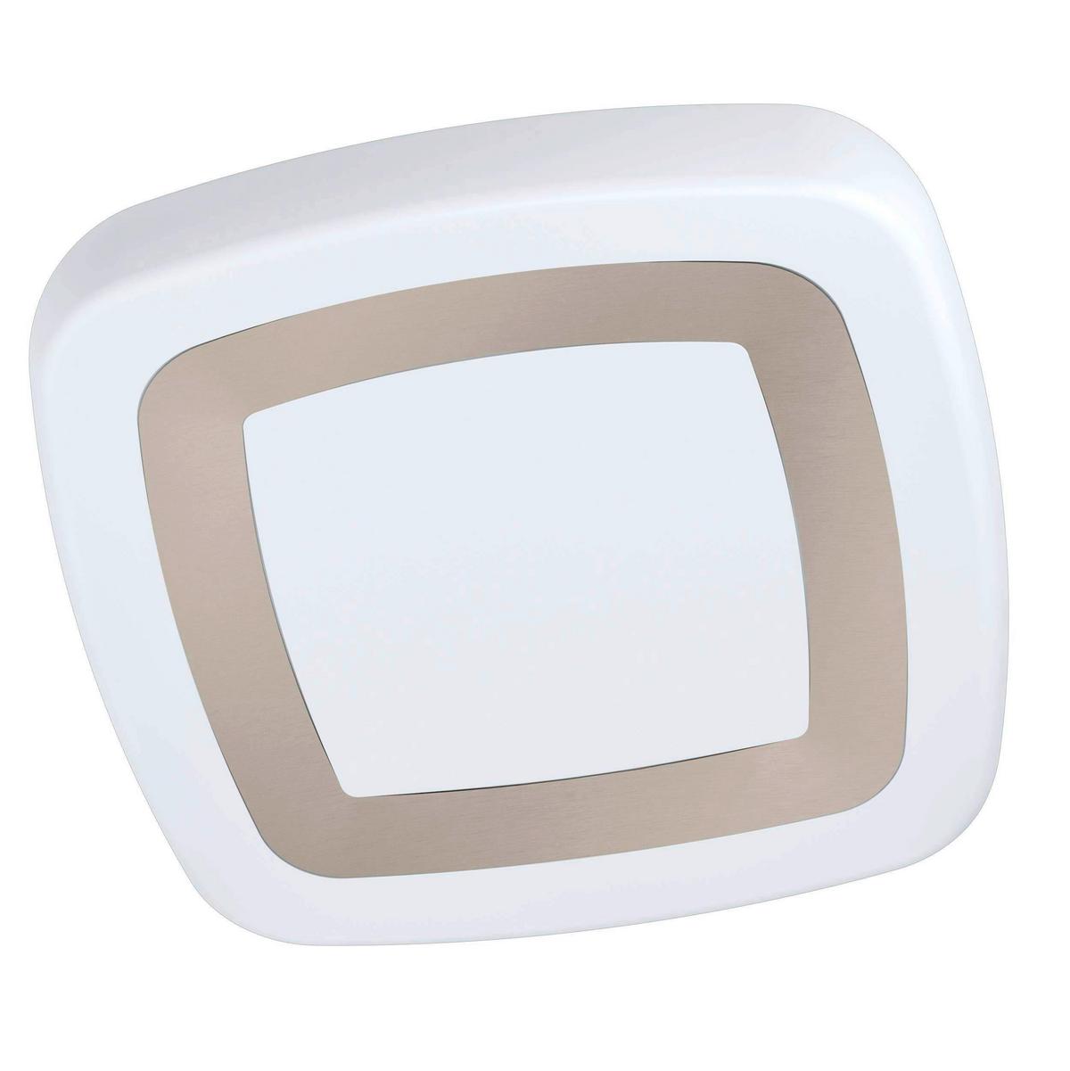 Deckenleuchte 99109* Ruidera - Silberfarben/Weiß, Basics, Kunststoff/Metall (48/48/9cm) - Eglo