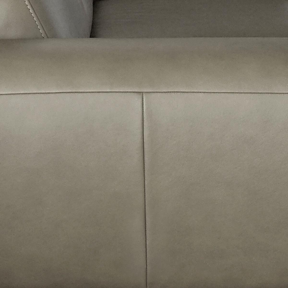 2-Sitzer-Sofa Spring Grau Chrom B: 177 cm - Chromfarben/Grau, Design, Leder (177/85/92cm) - Livetastic