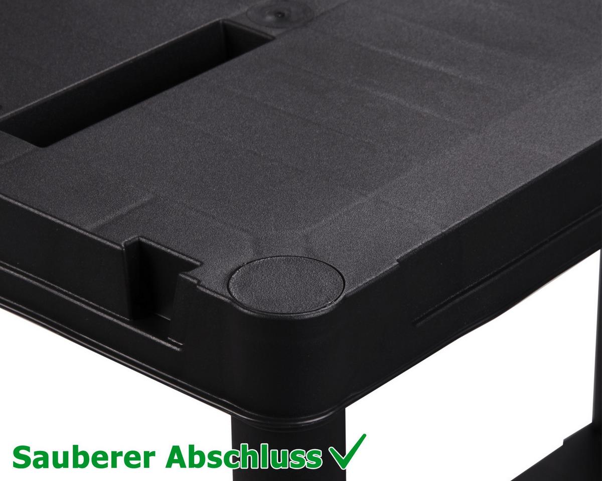 Regalsystem Anthrazit B: 60 cm 2 Stück - Anthrazit, Basics, Kunststoff (60/138/30cm)