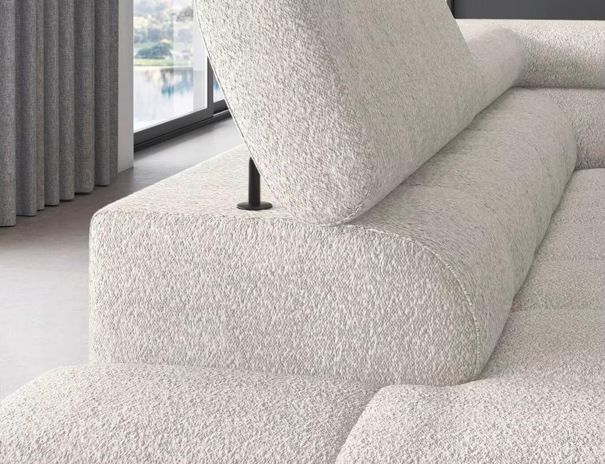 Ecksofa Ferucce Weiß S: 200x276 Cm - Schwarz/Weiß, Design, Textil (200/276cm) - MID.YOU