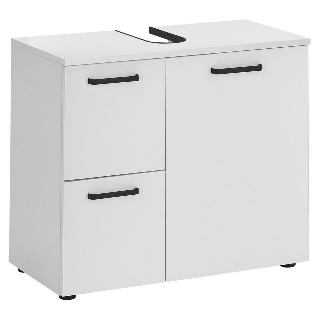 Waschbeckenunterschrank Vanice B: 70 Cm Weiß