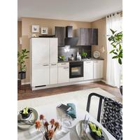 Küchenblock Pn215/Pn100 - Eiche dunkel/Hellgrau, Basics, Holzwerkstoff (290cm) - Pino