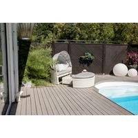 Sonneninsel Padova - Weiß, KONVENTIONELL, Kunststoff (153/72/76cm) - Gardenson