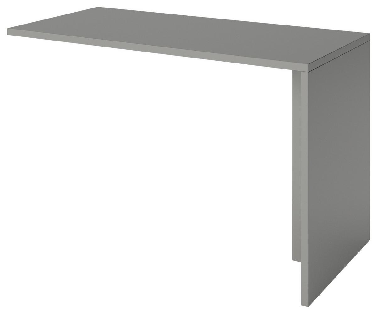 Schreibtisch Fortuna - Grau, Basics, Holzwerkstoff (120/58/75cm) - MID.YOU
