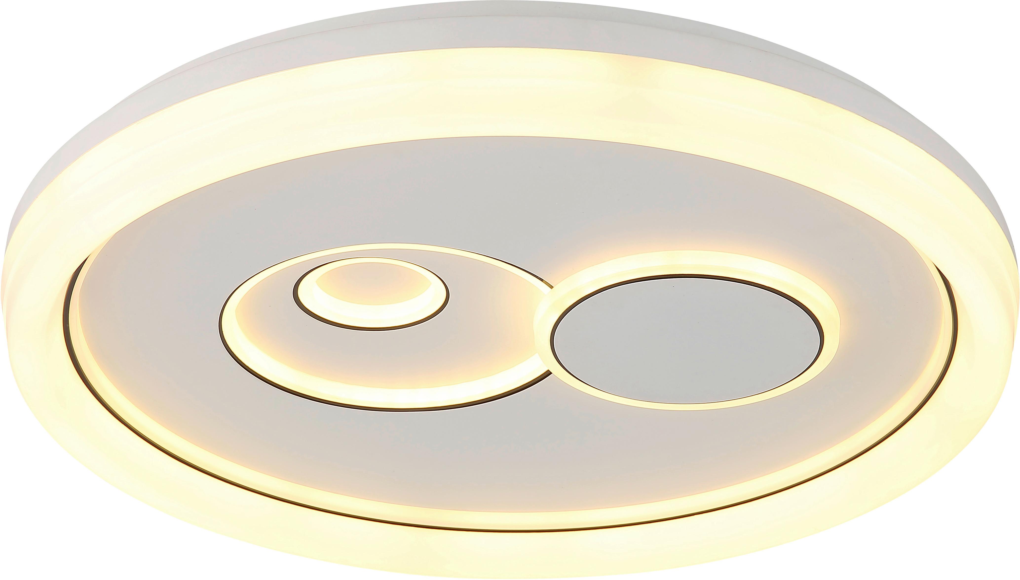 STROPNÉ LED SVIETIDLO MARIO - čierna/biela, Modern, kov/plast (49/7cm) - Mömax