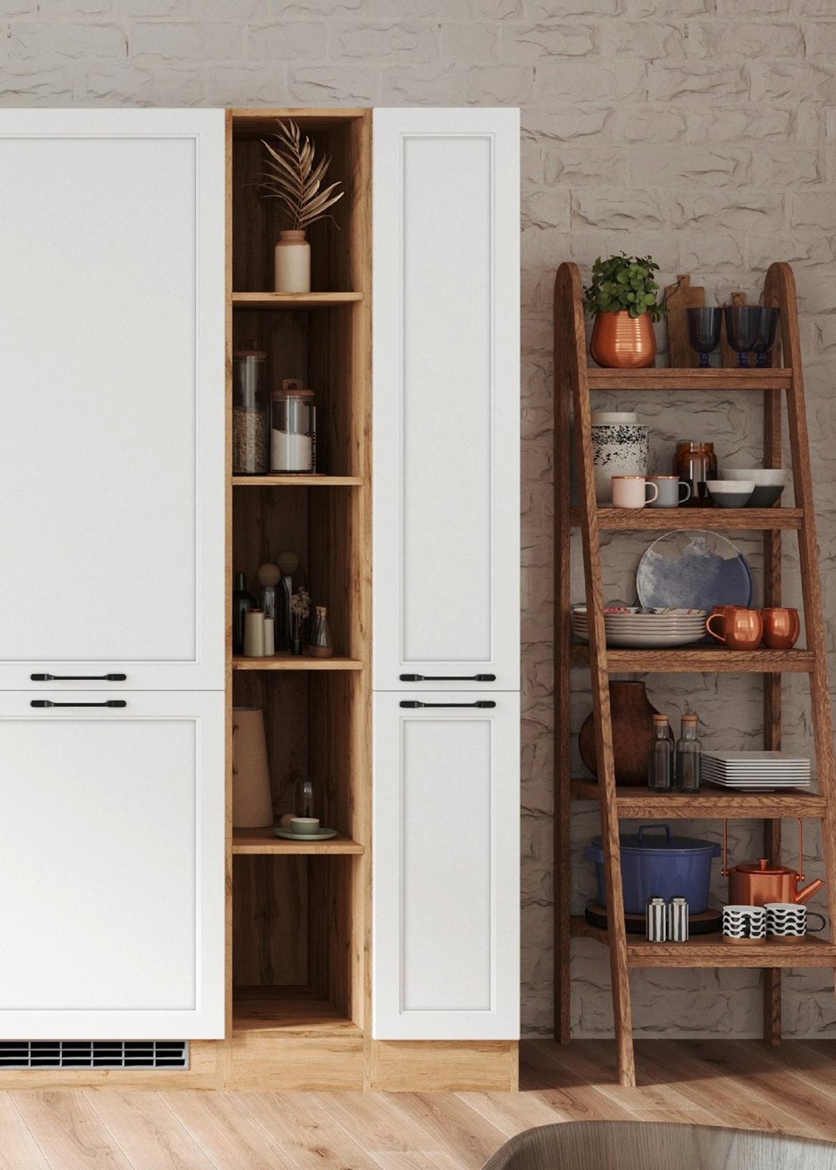 Regal Meran B: 30 cm Eiche Dekor - Eiche Wotan, LIFESTYLE, Holzwerkstoff (30/200/60cm) - Held