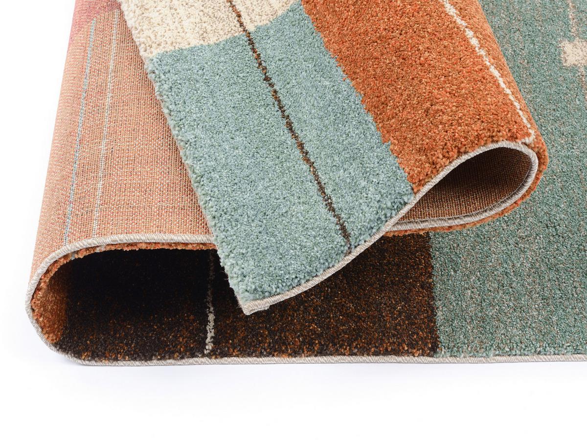 Teppich Läufer Terra Cotta Palazzo Alto 80x250 cm - Terracotta, Design, Textil (80/250cm) - Novel