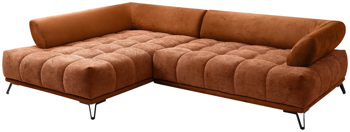 LARGO, ľavá, medená, potreba šírky dverí 90 cm - medená/čierna, Modern, kov/textil (184/262cm)