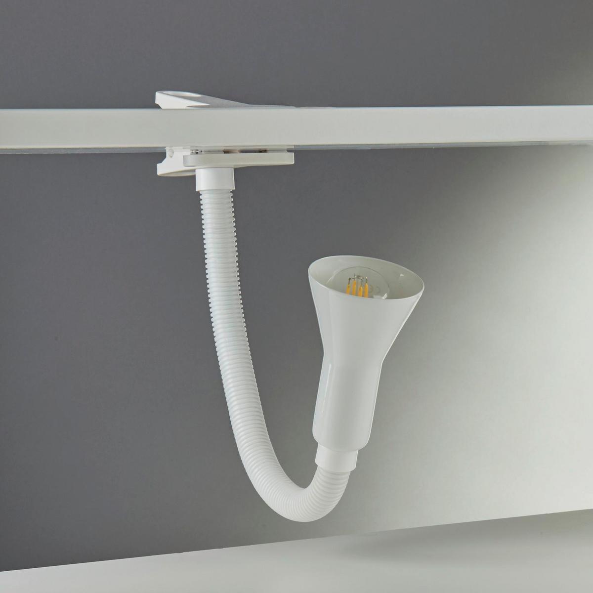 LED-Klemmleuchte Eu4122wh - Weiß, Basics, Kunststoff/Metall (7.5/50cm)