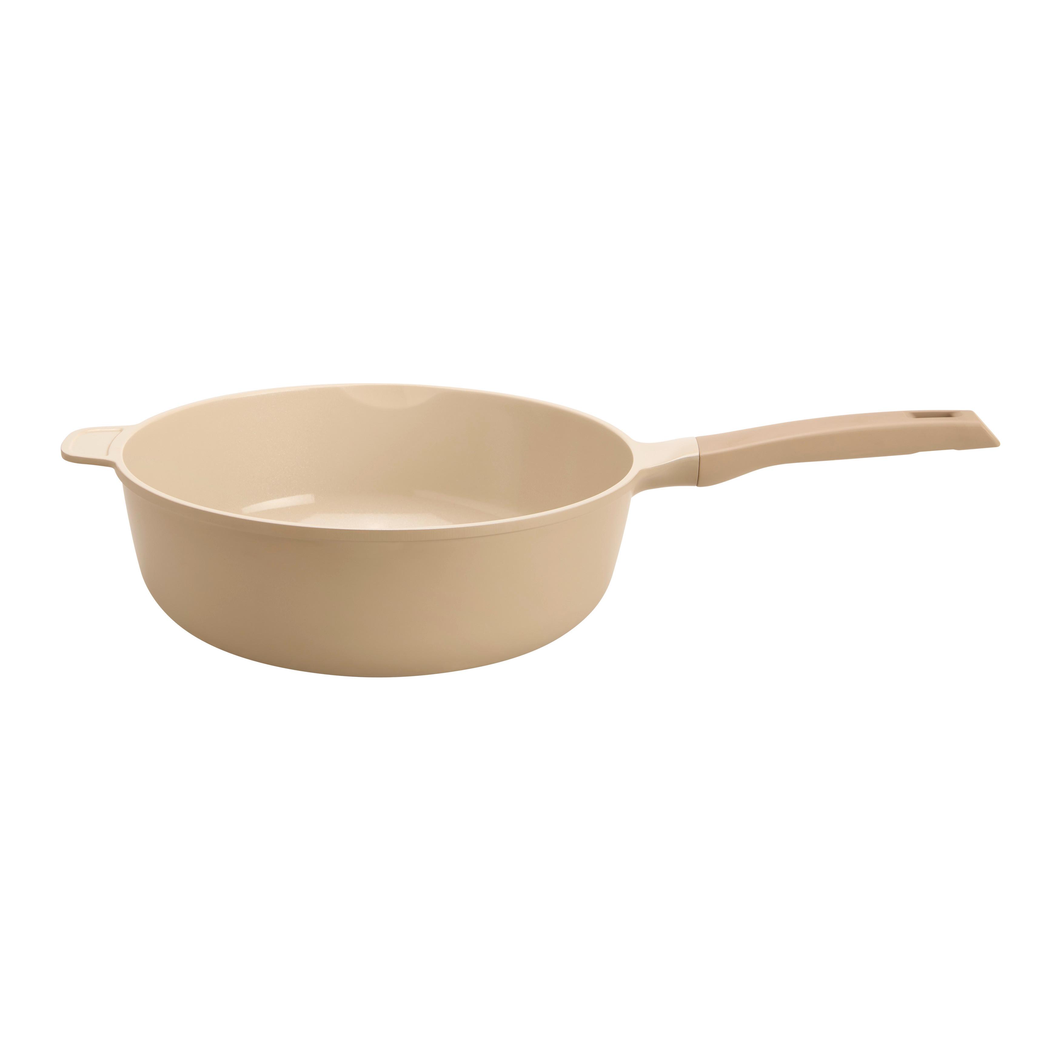 Wok Ø 38cm - béžová, Moderní, kov/plast (28/9,7cm) - Mömax