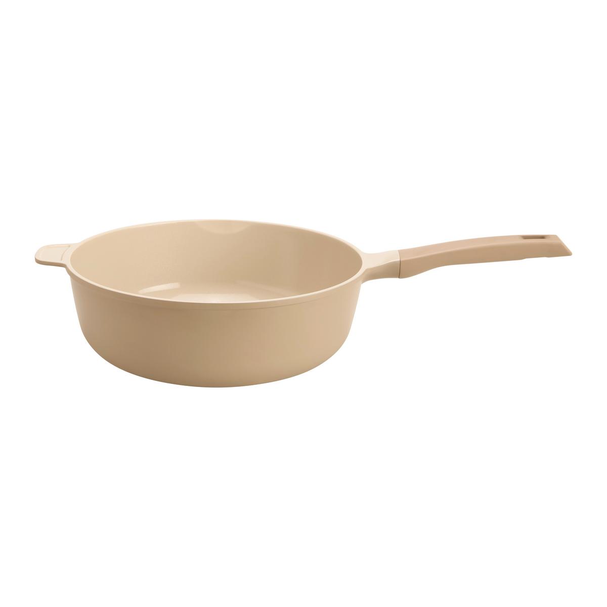 Wok Ø 38cm - béžová, Moderní, kov/plast (28/9,7cm) - Mömax