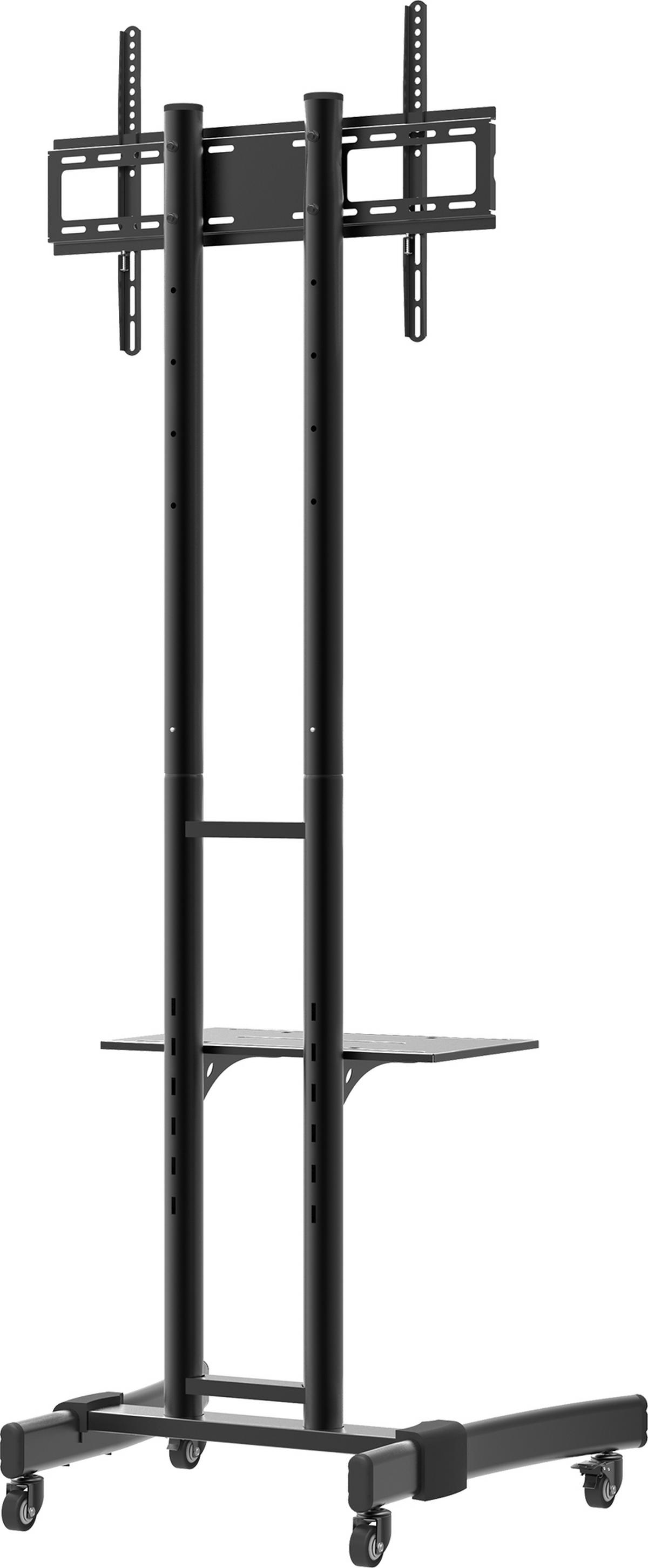 TV-Rack Bis 70“ drehbar Mit Rollen B-Ms 190 Max. 30 Kg - Schwarz, Basics, Metall (76/174/66cm) - MID.YOU
