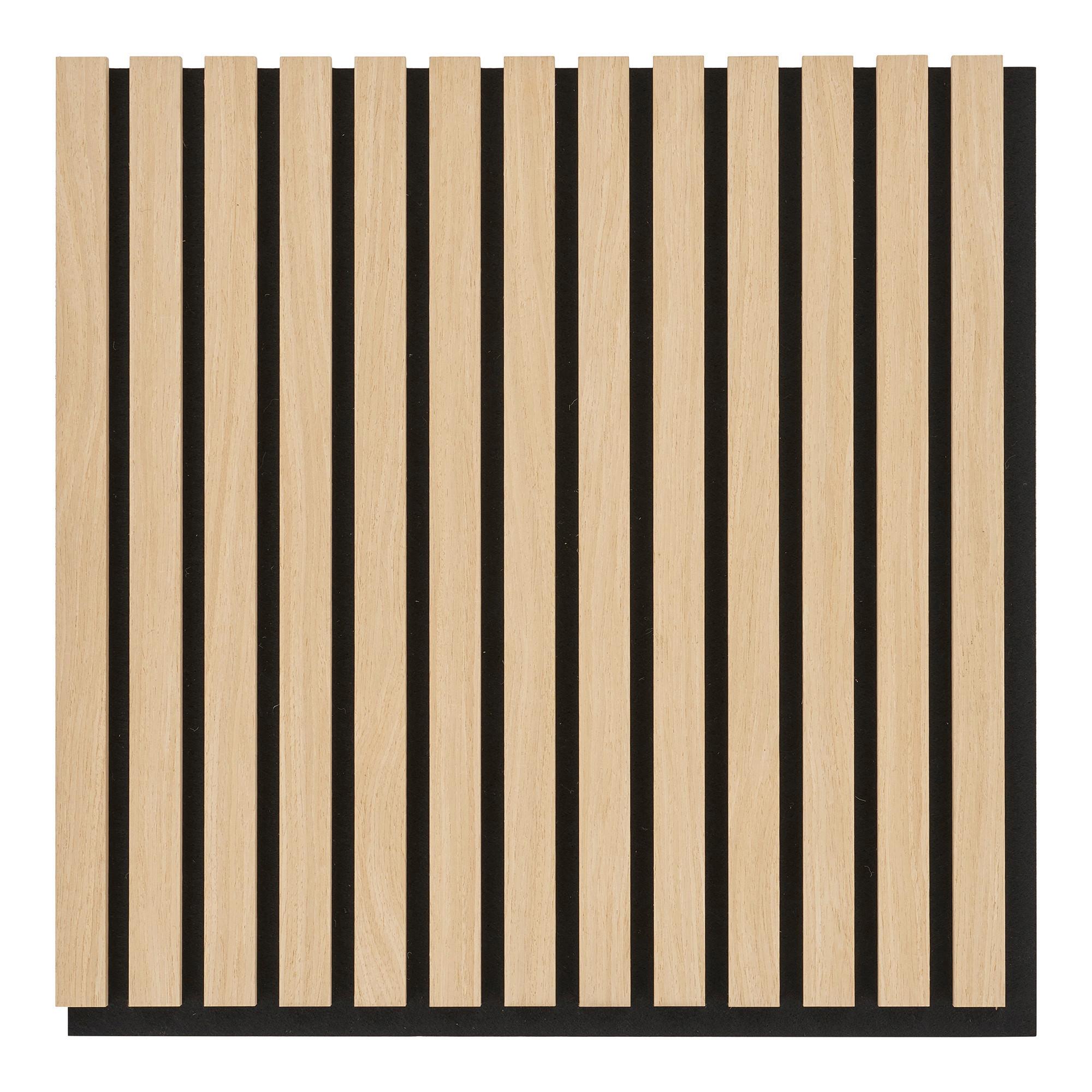 AKUSTIKPANEEL Zum Kleben und Schrauben - Beigebraun, Trend, Holzwerkstoff (52/52cm)