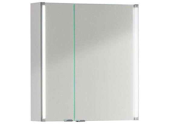 Spiegelschrank LED-Line 61 cm Weiß - Weiß, MODERN, Glas/Holzwerkstoff (61/67/16,5cm) Spiegelschrank LED-Line 61 cm Weiß - Weiß, MODERN, Glas/Holzwerkstoff (61/67/16,5cm)