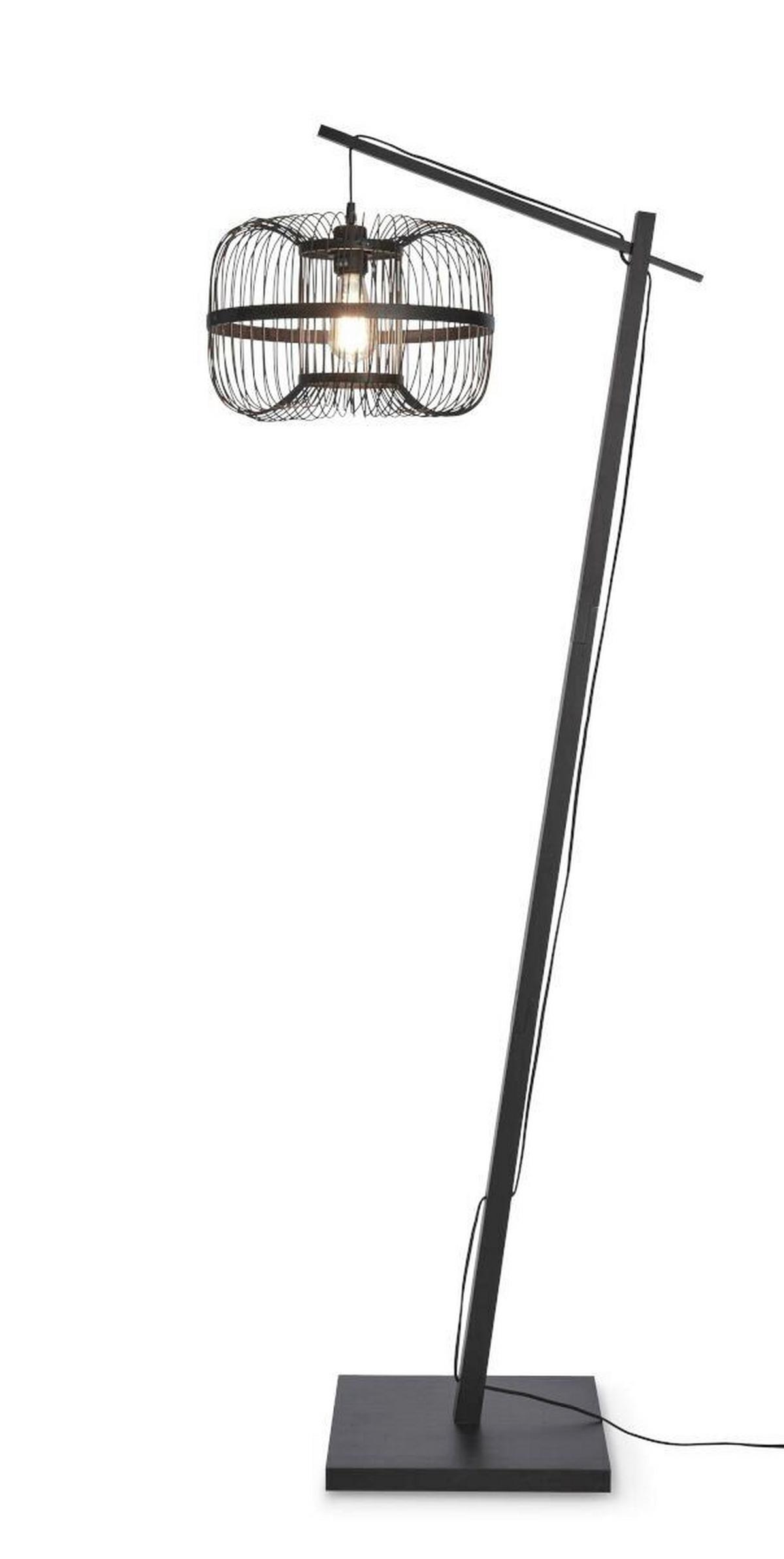 Stehleuchte Hokkaido/fs/ad/b/25/b - Schwarz, Trend (150/38/55cm) - Good & Mojo
