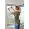 Fliegengitter Fenster 130x150 cm Anthrazit mit Klettband - Anthrazit, KONVENTIONELL, Textil (130/150cm)