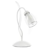 Tischleuchte Antron Weiß D: 25 cm 6w - Weiß, Basics, Glas/Kunststoff (25/35/35cm)