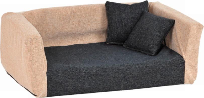 Hundesofa Buddy Lxbxh 70x42x25 Cm Anthrazit/sandfarben - Sandfarben/Anthrazit, KONVENTIONELL, Textil (70/42/25cm)
