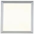 LED-Deckenleuchte Severin - Silberfarben/Weiß, MODERN, Kunststoff/Metall (30/30/5,5cm) - Luca Bessoni