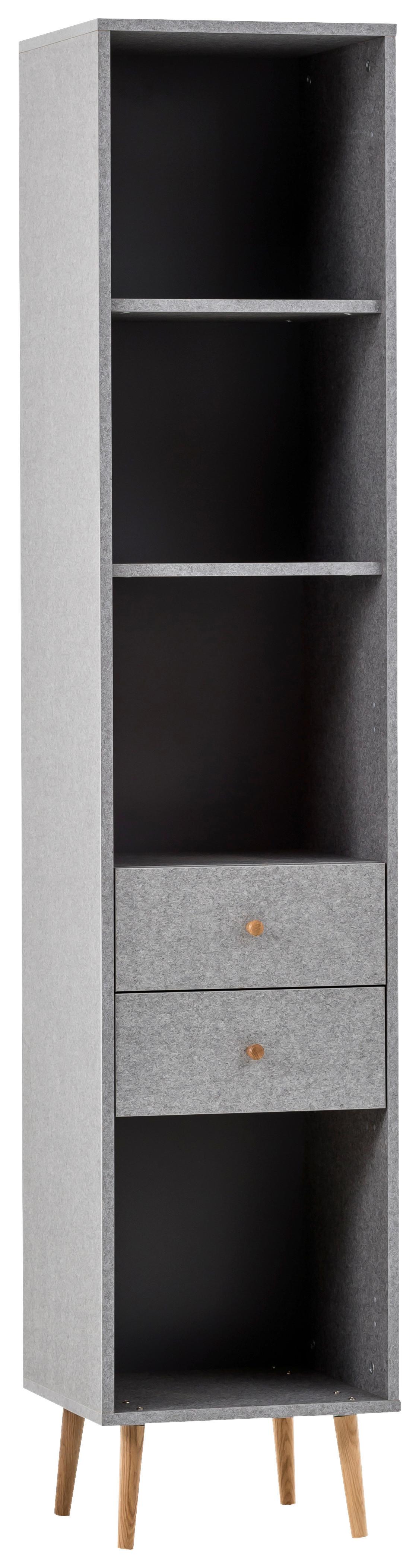 AKTENSCHRANK JONTE H 400 R - Grau, MODERN, Holzwerkstoff (40,2/195,7/39cm)