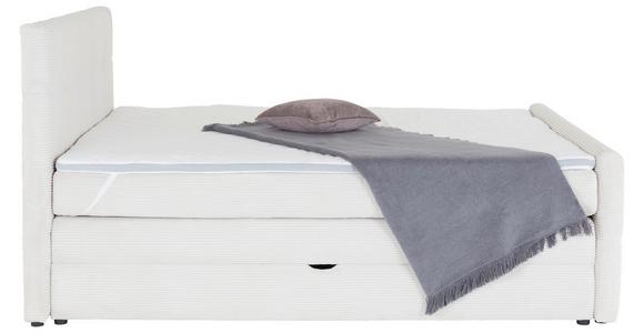 Boxspringbett mit Topper Mit Bettkasten 180x200 cm Medino - Beige, KONVENTIONELL, Holz/Holzwerkstoff (180/200cm) - Luca Bessoni