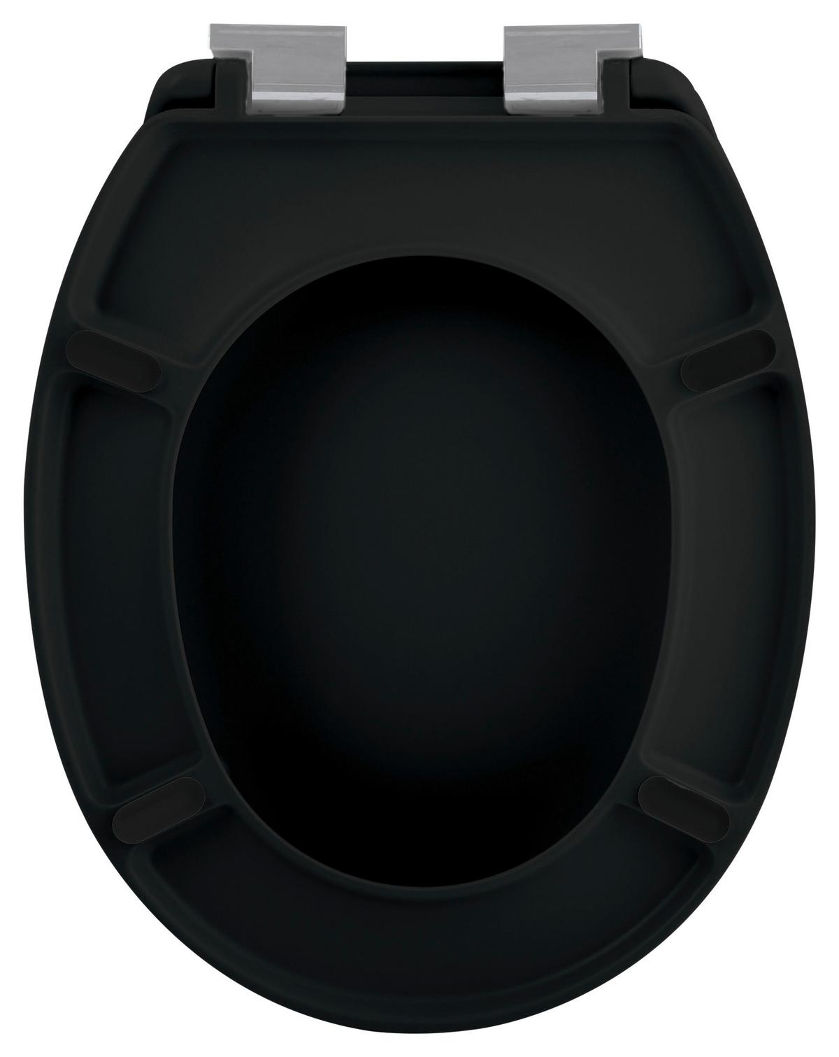 WC-Sitz Neela - Schwarz, KONVENTIONELL, Kunststoff (5,5/38cm) - Spirella
