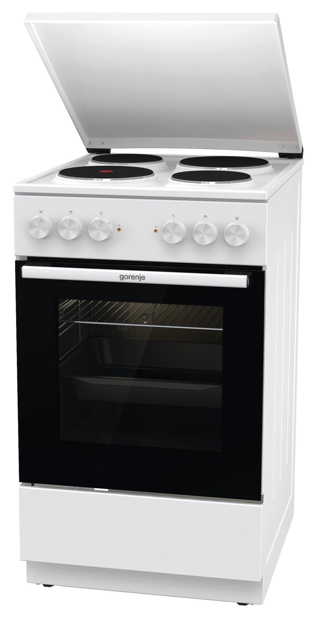 Herd Ge5a23wh - Weiß, Basics, Glas/Metall (50/85/59,4cm) - Gorenje