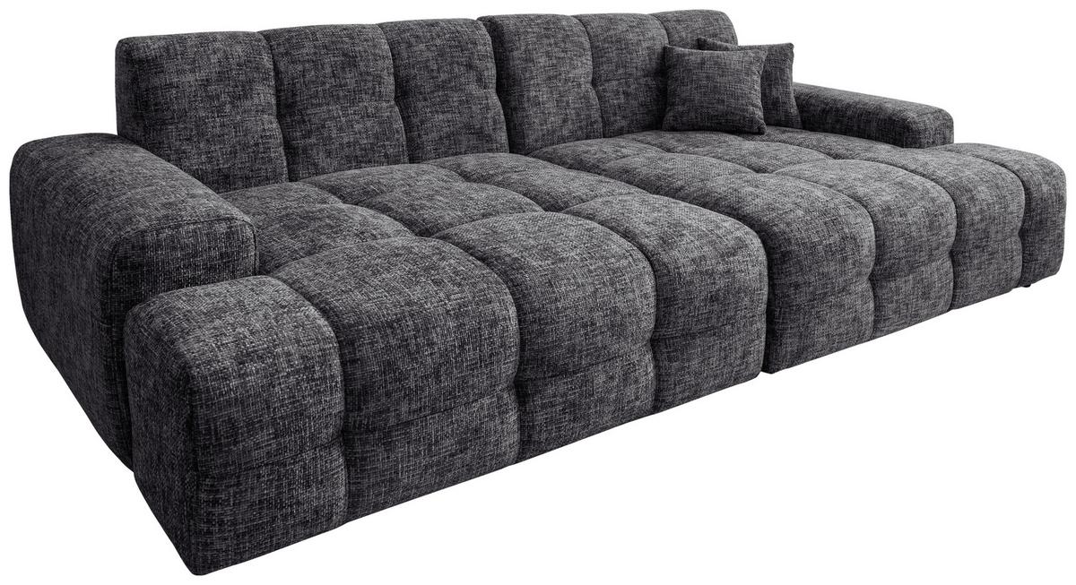 Bigsofa Bosco, Schwarz B: 304 cm - Schwarz, MODERN, Textil (304/87/155cm) - Livetastic