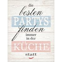 Wandbild Party & Küche Spruch Beige 29x39 Cm - Beige, Basics, Holzwerkstoff (29/39/1,2cm)