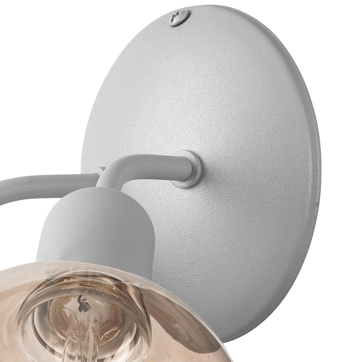 Wandleuchte 39428 Viggo - Grau, KONVENTIONELL, Metall (23/14,5cm)