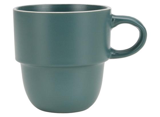 Hrnček Na Kávu Ragnar - zelená, Moderný, keramika (0,36l) - Modern Living Hrnček Na Kávu Ragnar - zelená, Moderný, keramika (0,36l) - Modern Living