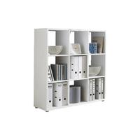 Raumteiler Nizza B: 106,5cm Weiß - Silberfarben/Weiß, MODERN, Holzwerkstoff (106,5/108,5/33cm) - MID.YOU