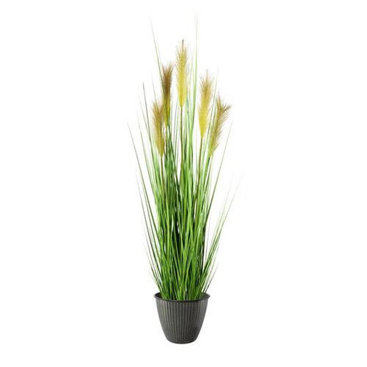 Dekogras H: 110 cm Grün - Grün, MODERN, Kunststoff (110cm) - P & B