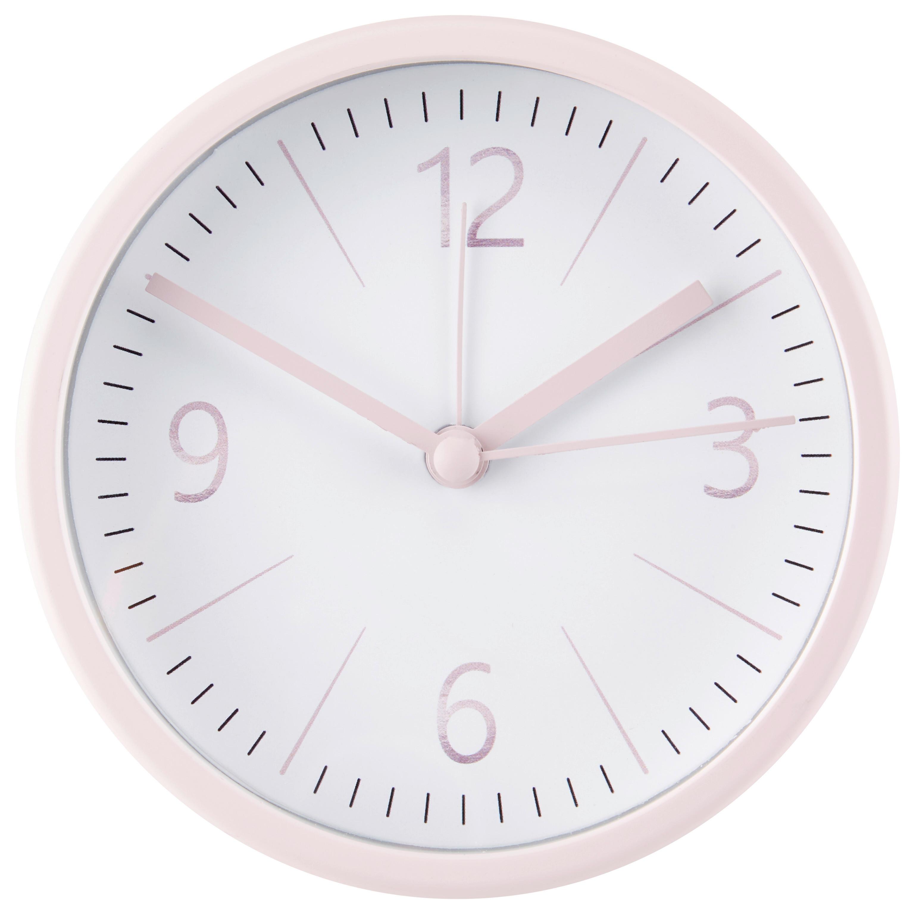 Wecker Alexian Versch. Farben, D: 11,2 cm - Blau/Pink, Basics, Glas/Papier (11,2cm) - Luca Bessoni