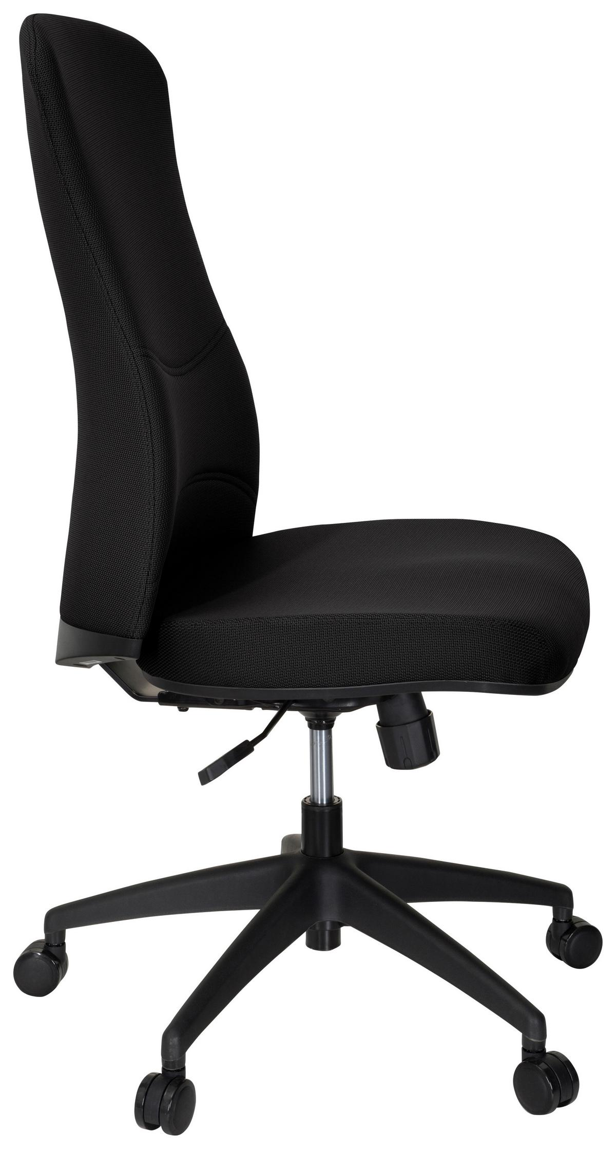 Drehstuhl Office Xt Schwarz - Schwarz, MODERN, Kunststoff/Textil (54/116/65cm) - MID.YOU