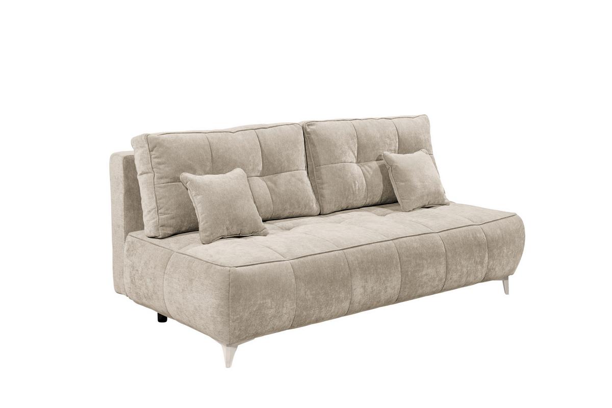 Schlafsofa Elisa Beige, Schlaffunktion - Kaschmir/Beige, MODERN, Textil (215/96/106cm) - MID.YOU