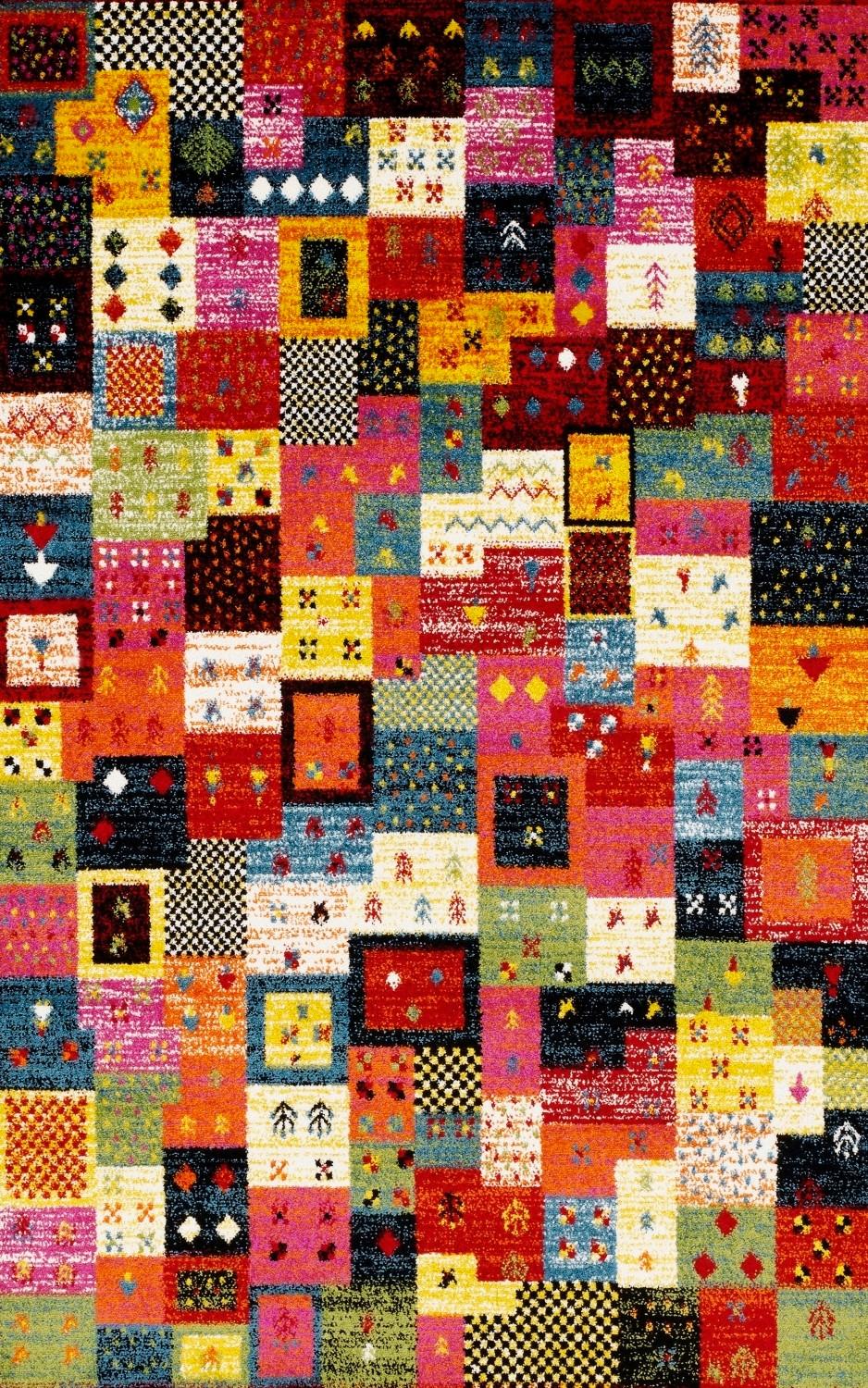 Webteppich Multicolor Happiness Paradis 150x80 cm - Multicolor, Basics, Textil (80/150cm) - Novel