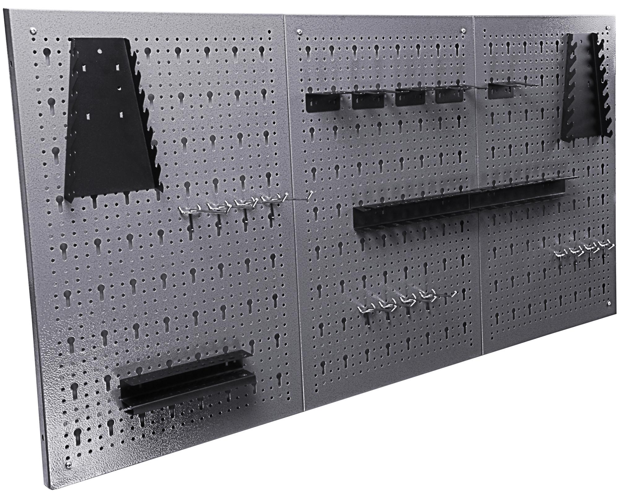 Werkbank-Set Entdecker 2s B: 240 cm Anthrazit/Grau - Anthrazit/Grau, Basics, Holz/Metall (240/205/60cm)