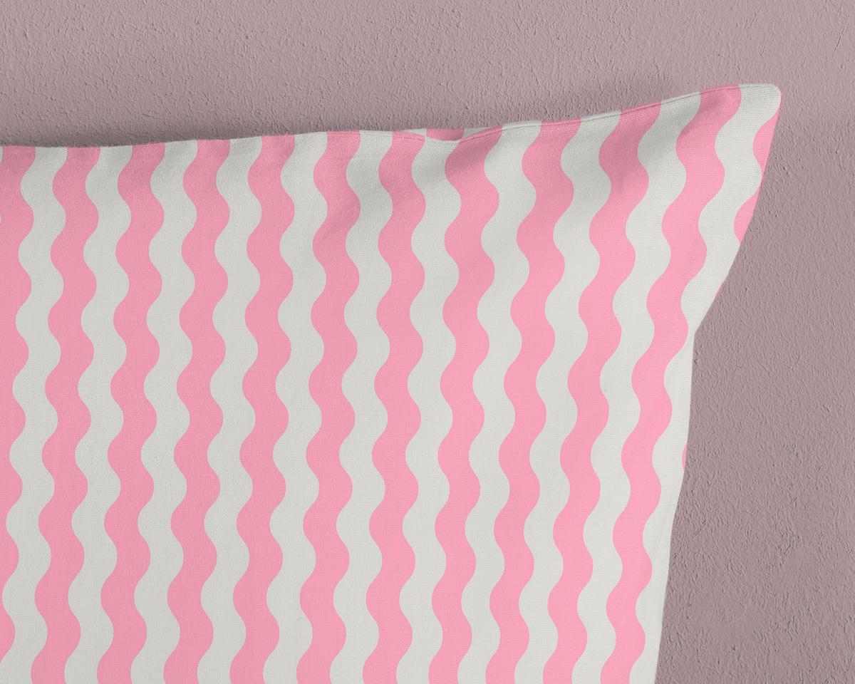 KINDERBETTWÄSCHE SWEETY - Türkis/Hellrosa, Trend, Textil (140/200cm)