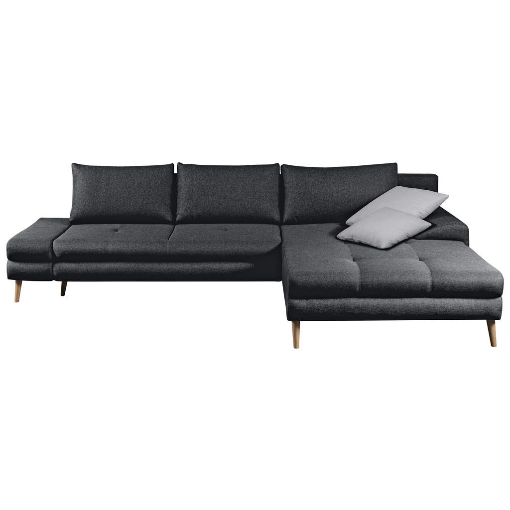 Ecksofa Floby m. Zierkissen Dunkelgrau
