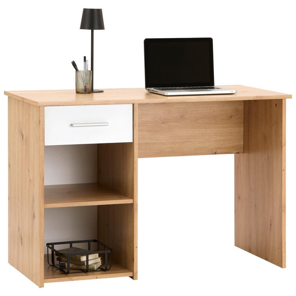 Schreibtisch + Stauraum B 110 cm H 75cm Kubek 2, Eiche Dekor