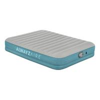 Luftbett Michael 203x152x36 cm bis 350kg, inkl. Pumpe - Grau/Hellblau, KONVENTIONELL, Kunststoff/Metall (203/152/36cm) - Bestway