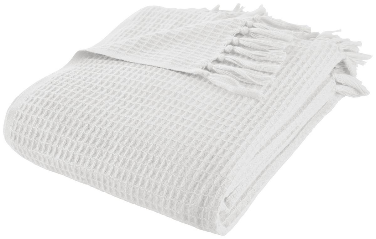 Deka Susa, 140/180cm, šedobílá - biela, Modern, textil (140/180cm) - Modern Living